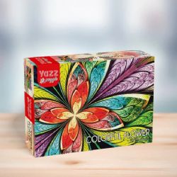 YAZZ PUZZLE CASSE-TÊTE 1000 PIÈCES - FLEUR COLORÉE (COLORFUL FLOWER) #YA-3815